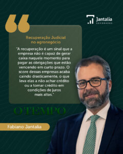 Imagem Na Mídia | O Tempo | Recuperação judicial no agronegócio