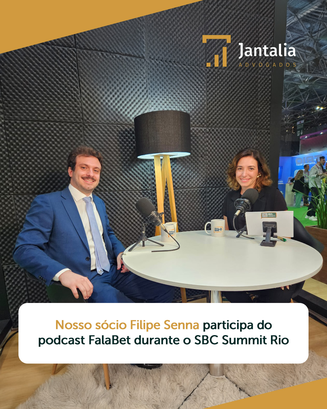 Filipe Senna participa do Podcast FalaBet no SBC Summit Rio