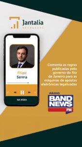 Imagem Na Midia | BandNews FM | Máquinas de apostas eletrônicas legalizadas